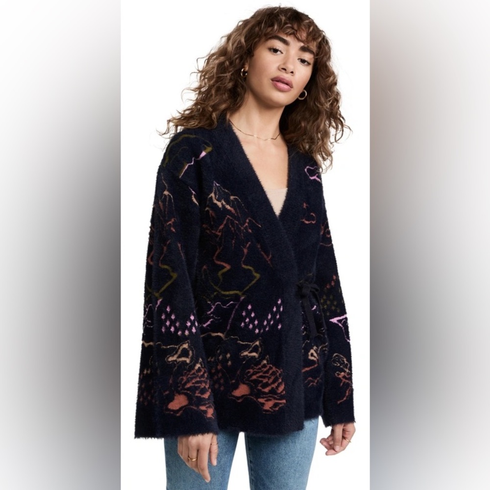 Scotch & Soda cocktail hour  KIMONO CARDIGAN IN MOUNTAIN ARTWORK IN COMBO A